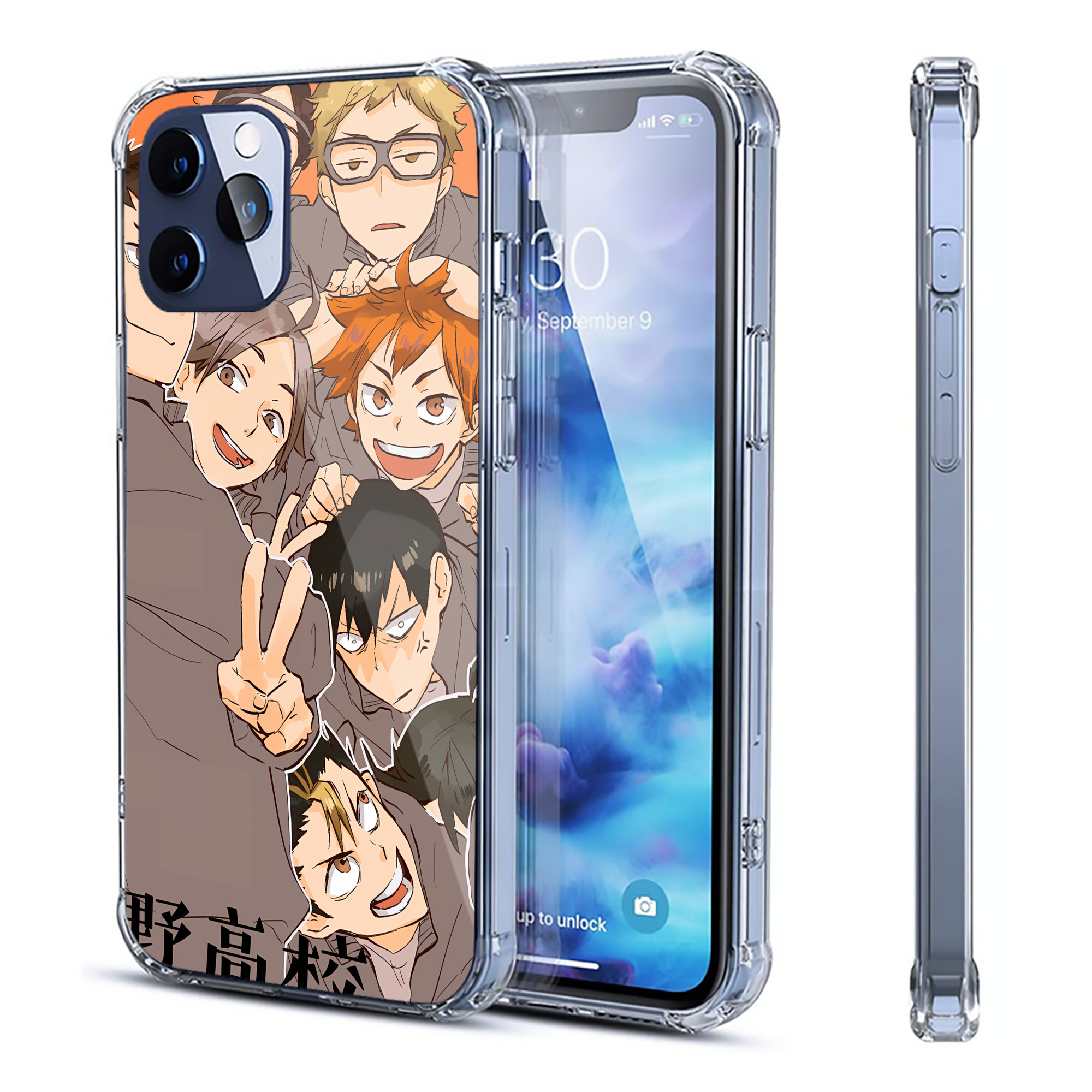 （画像用） ハイキュー!! Haikyu!! 【iPhone 12シリーズ対応】透明スマホケース（クリアソフトケース）